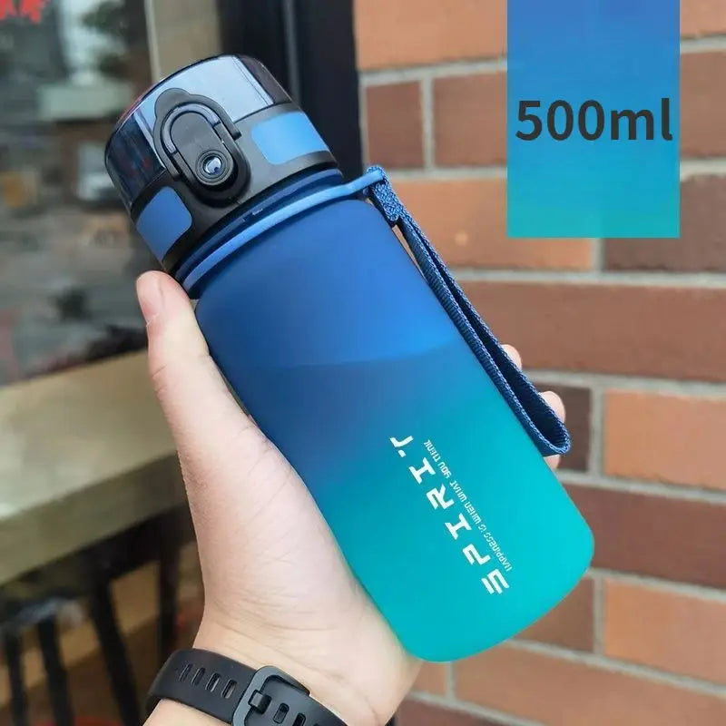 0.5L,0.65L,1L Sports Water Bottle High Capacity Plastic Fitness Portable Durable Camping Hiking Workouts Outdoor Sports Cups