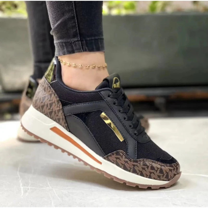 2024 Spring Large Wedge Casual Fashion Comfortable Women's Shoes Outdoor Versatile Lightweight Sports Women's Vulcanized Shoes