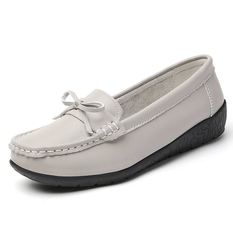 Women Flats Bowtie Women's Loafers Nurse Shoes For Women Slip On Walking Shoes Ballet Flats Women Zapatos Mujer Plus Size