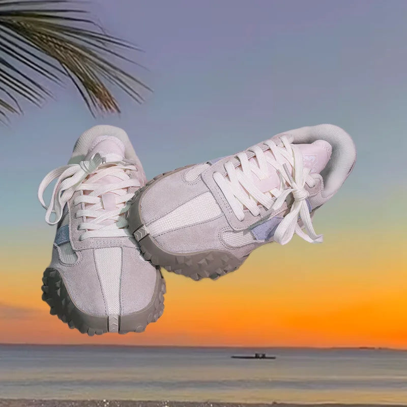 Outdoor sports shoes for men/women - trendy fashionable casual shoes couple basketball shoes breathable durable running shoes