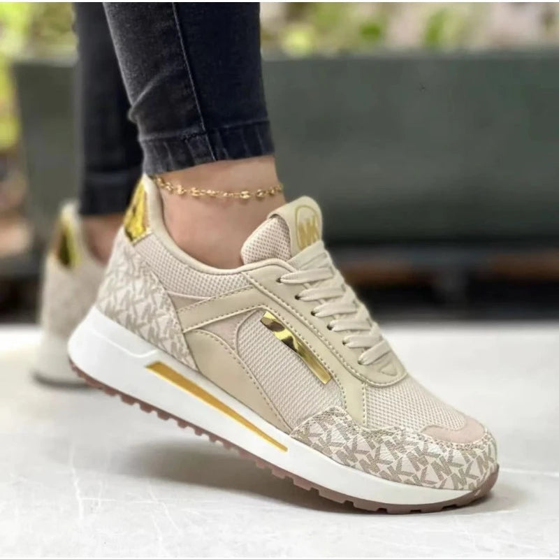2024 Spring Large Wedge Casual Fashion Comfortable Women's Shoes Outdoor Versatile Lightweight Sports Women's Vulcanized Shoes