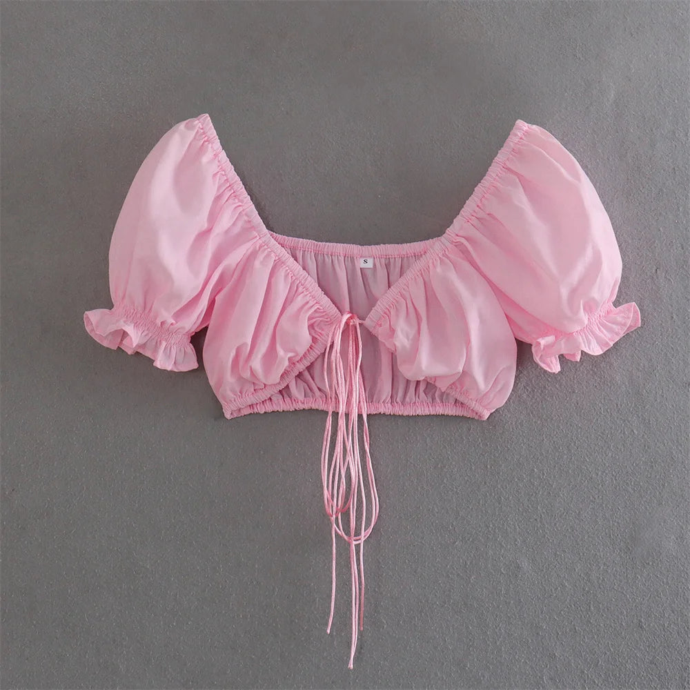 European And American Style Summer Women's New Fashion Casual Simple And Versatile Temperament Multi-Color Printed Bra Top