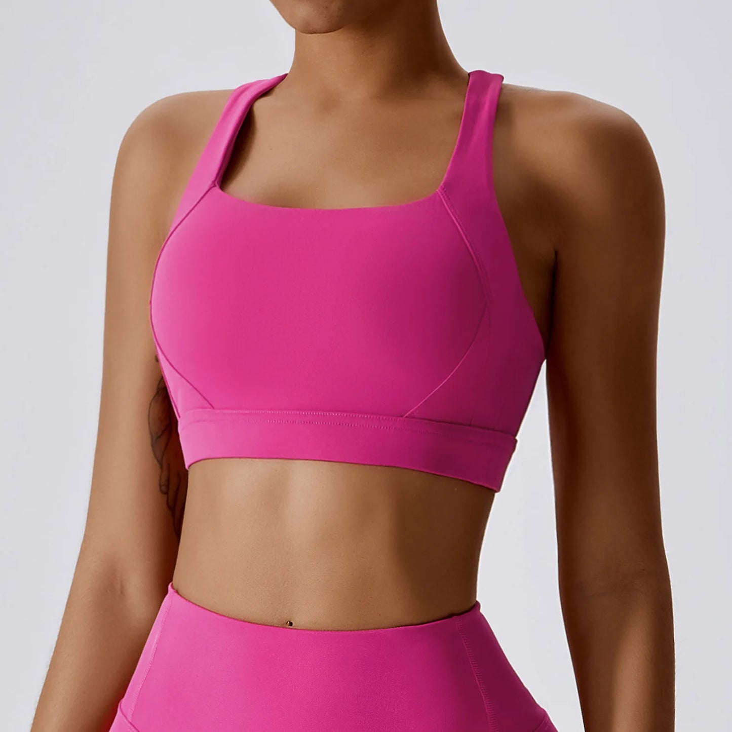 Solid Color backless Yoga Bra Women Sport Bra Gym Top Fitness Yoga Vest Female Athletic Back Tight Workout With Sports Underwear