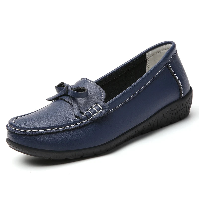 Women Flats Bowtie Women's Loafers Nurse Shoes For Women Slip On Walking Shoes Ballet Flats Women Zapatos Mujer Plus Size