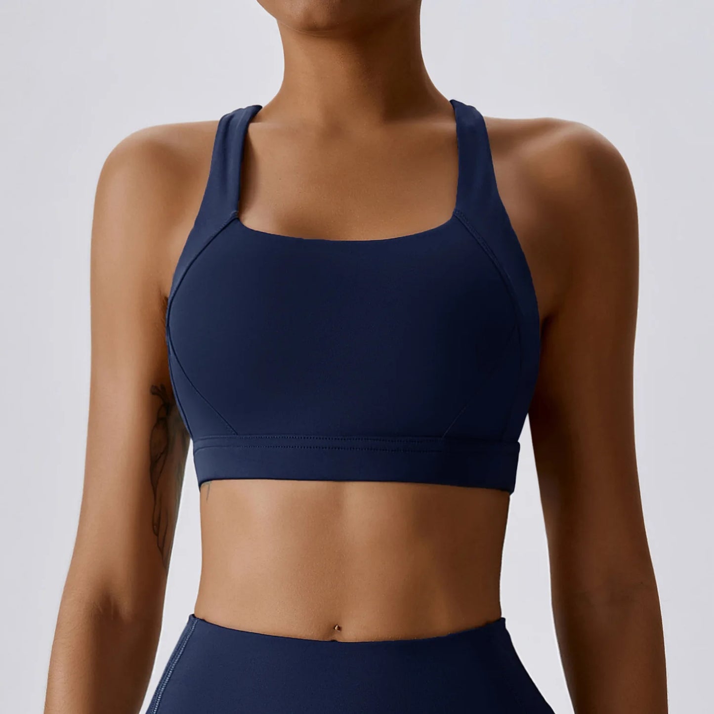 Solid Color backless Yoga Bra Women Sport Bra Gym Top Fitness Yoga Vest Female Athletic Back Tight Workout With Sports Underwear